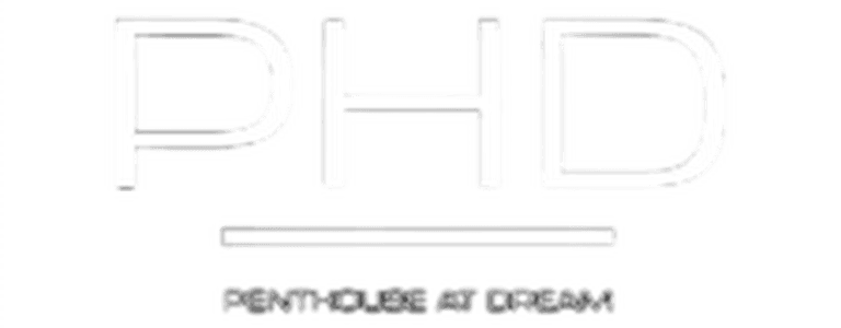 PHD Rooftop Lounge at Dream Downtown NYC Logo White on Transparent Background Reservations at Always The VIP